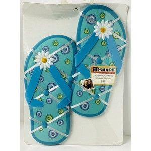 In-Shape photos/Memo Board Flip-flops Padded Blue (Sealed) NEW